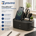 Zyrovina™ CloudDock Desktop Organizer & Charging Hub