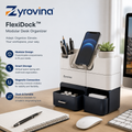 Zyrovina™ FlexiDock Modular Desk Organizer